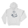 Two Girls One Ghost Dancing Moon Unisex Hoodie White