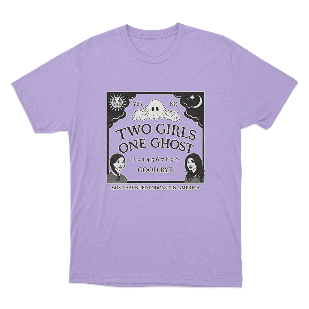 Two Girls One Ghost Spirit Board Unisex T Shirt Purple Two Girls One Ghost Spirit Board Unisex T Shirt Purple